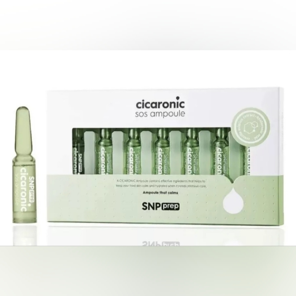 SNP PREP - Cicaronic SoS Ampoule - Soothing & Immediate Calming Effects NIB